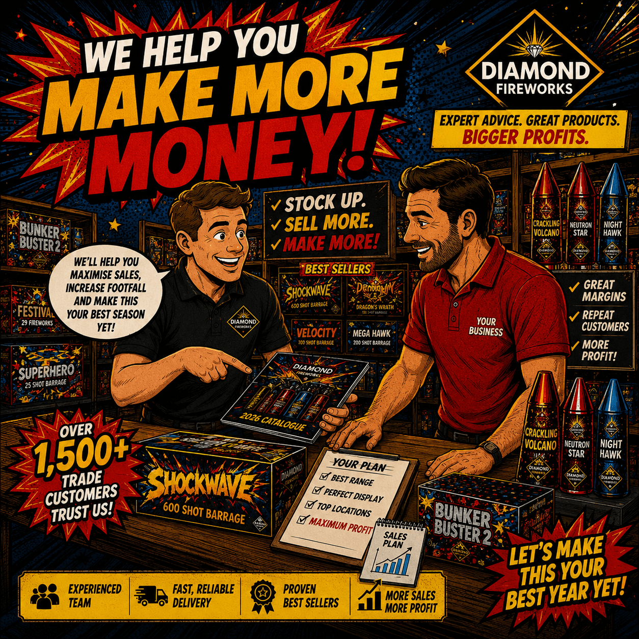 Talk to a Diamond Fireworks expert